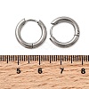316F Stainless Steel Hoop Earrings X-EJEW-D341-01G-P-5