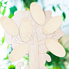 Oval Unfinished Wood Cutouts DIY-WH0604-07D-5