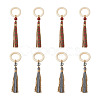 8Pcs 2 Color Wooden Napkin Rings AJEW-CF0001-08-1