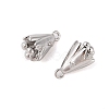 Brass Pendants with Clear Glass Rhinestone KK-N254-66P-2