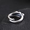 Frog Alloy with Natural  Red Corundum Cuff Rings FS-WGCE30D-01-2