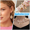 60Pcs 6 Style Natural Shell Pendants PALLOY-ME00019-4