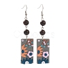 Polymer Clay Dangle Earrings EJEW-JE04412-01-1