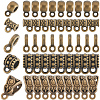 300Pcs 5 Styles Tibetan Style Alloy Tube Bails TIBE-SP0001-03AB-1