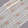 15 Yards Polyester Mesh Flower Ribbon OCOR-GO0001-23-1