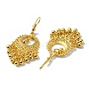 Golden Alloy Chandelier Earrings EJEW-D092-03A-G-2