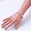 Natural Morganite Beaded Bracelets BJEW-JB02681-03-3