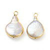 Baroque Natural Keshi Pearl Pendants PEAR-P004-37KCG-2