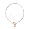 Shell Pearl Beaded Necklaces for Women NJEW-JN04832-5