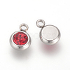 201 Stainless Steel Rhinestone Charms STAS-S068-07-2