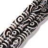 Natural Agate Tibetan Style 9-Eye dZi Beads Strands TDZI-K001-01U-1