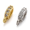 Brass Micro Pave Cubic Zirconia Tube Bails X-ZIRC-H119-11-1