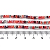 Gradient Color Electroplate Glass Bead Strands GLAA-E042-05-B09-5