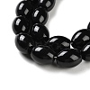 Natural Black Onyx Agate Beads Strands G-NH0019-C05-10-4