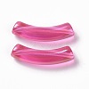 UV Plating Transparent Rainbow Iridescent Acrylic Beads X-OACR-A016-01H-2
