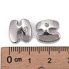 Letter Slider Beads for Watch Band Bracelet Making X-ALRI-O012-H-NR-3