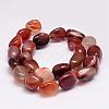 Natural Carnelian Bead Strands G-K153-D09-2