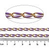 Ion Plating(IP) 304 Stainless Steel Enamel Twisted Oval Link Chains CHS-K019-02G-06-2