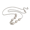 Rack Plating Brass Round Bib Necklaces for Women NJEW-C059-23P-1-1