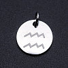 Non-Tarnish 201 Stainless Steel Charms STAS-T049-T643-11P-1