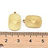 Ion Plating(IP) 316L Surgical Stainless Steel Pendant Cabochon Settings STAS-F302-05G-3