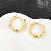 Brass Huggie Hoop Earrings KK-CBA8324-18D-G-3