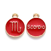 Alloy Enamel Pendants ENAM-S124-01B-07L-1