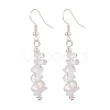 Natural Quartz Crystal Chips Beaded Jewelry Set SJEW-JS01232-05-5