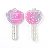 Two Tone Resin Big Pendants RESI-Z001-01C-2