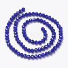 Opaque Solid Color Glass Beads Strands X-EGLA-A034-P10mm-D07-2