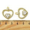 Eco-Friendly Brass Micro Pave Cubic Zirconia Pendants KK-A204-14G-3