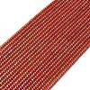 Electroplate Glass Beads Strands GL-CBAA615-01J-1