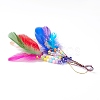 DIY Diamond Painting Hanging Woven Net/Web with Feather Pendant Kits DIY-I084-06-5