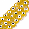 Handmade Evil Eye Lampwork Beads Strands LAMP-S191-02C-01-2