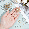 40Pcs 2 Styles 304 Stainless Steel Round Ball Post Stud Earring Findings STAS-BBC0004-79-3