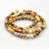 Natural Crazy Lace Agate Round Beads Strands G-N0120-16-4mm-2