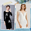 Polyester Embroidery Sew on 3D Flower Appliques DIY-WH0304-717-5