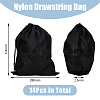 Nylon Shoes Storage Drawstring Bags ABAG-WH0038-40-2