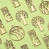 100Pcs Wood Pendants WOOD-CJ0001-62-3