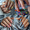 Stainless Steel DIY Nail Art Templates MRMJ-WH0092-028-7