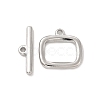 Non-Tarnish 304 Stainless Steel Toggle Clasps STAS-F290-02P-1