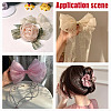 4 Rolls 4 Colors Polyester Gauze Ribbon OCOR-HY0001-14-6