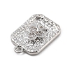 Brass Micro Pave Cubic Zirconia Pendants KK-D283-30P-02-2
