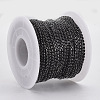 304 Stainless Steel Rhinestone Strass Chains STAS-T055-01P-4
