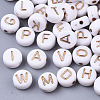 Plating Acrylic Beads X-PACR-Q112-07C-1