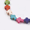 Synthetic Turquoise Beads Strands X-TURQ-G112-8x10mm-11-3