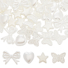 80G 4 Style ABS Plastic Imitation Pearl Beads KY-SC0001-69-1