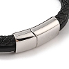 Braided Microfiber Leather Multi-strand Bracelets BJEW-B096-07B-3