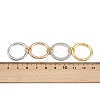 Brass Micro Pave Cubic Zirconia Plain Band Finger Rings for Women RJEW-P160-01G-MC-6