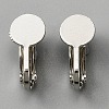 Brass Clip on Earring Findings LS-KK-WH0047-67P-1
